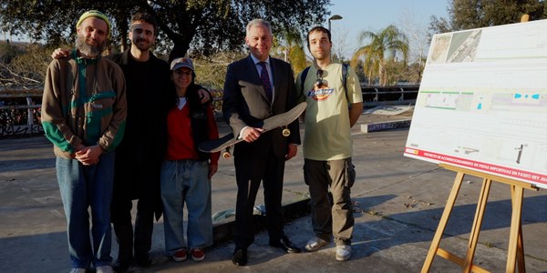 El Gobierno de Sanz creará una nueva zona deportiva en el  Paseo Juan Carlos I dotándolo de una nueva pista de skate