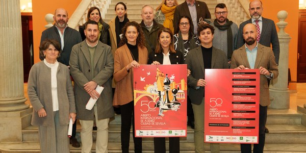 El Ayuntamiento promueve el 50 Abierto Internacional de Ajedrez 'Ciudad de Sevilla', que este año consigue récord histórico de participación