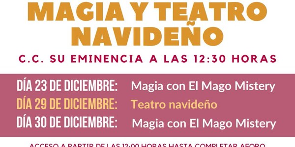 Magia y teatro en el Distrito Cerro-Amate