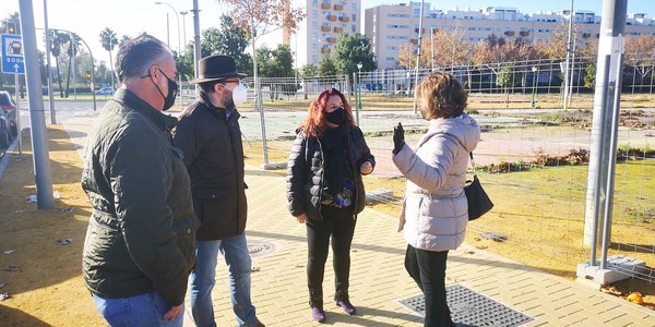 El Ayuntamiento de Sevilla finaliza las obras de creación de un itinerario peatonal accesible en la calle Antonio Bienvenida que conecta Nueva Tablada y Los Remedios