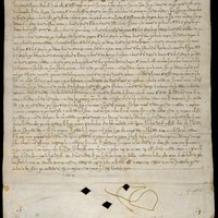 1283, julio, 11. Sevilla. Alfonso X concede a Pedro Sánchez diversas propiedades en Sanlúcar la Mayor que pertenecían a Gil del Algarbe y Domingo Ibáñez, fallecidos sin descendencia, y un viñedo en Constantina.