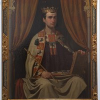 Retrato de Alfonso X. Joaquín Domínguez Bécquer. S. XIX. Óleo sobre tela. Ayuntamiento de Sevilla. Casa Consistorial.