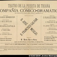 07-Teatro de la Puerta de Triana. Compañía cómico-dramática de D. José Mesejo y D. Francisco Galván. 1875 ©ICAS-SAHP, Archivo Municipal de Sevilla