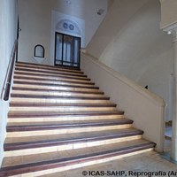 14. Escalera principal de acceso a la planta alta tras su restauración. ©ICAS-SAHP, Reprografía (Antonio Brenes)
